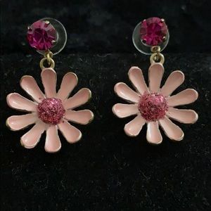 Betsy Johnson Flower Earrings